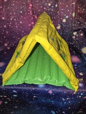 Vintage 1983 Barbie Inflatable Tent & Raft Set | Rare Doll Accessory